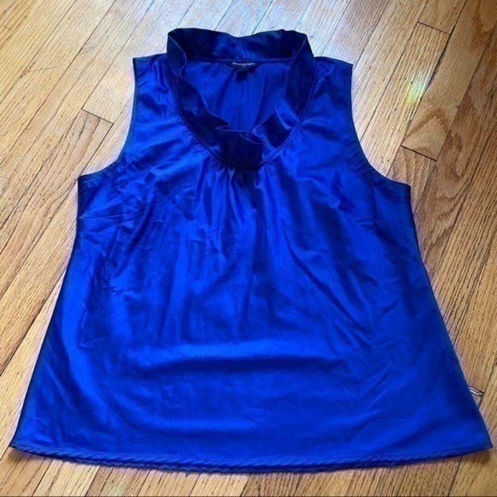 Banana Republic Royal Blue Sleeveless Dress Shirt